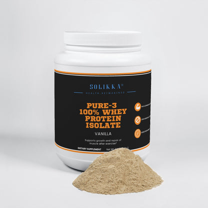 Pure-3 100% Whey Protein Isolate (Vanilla)