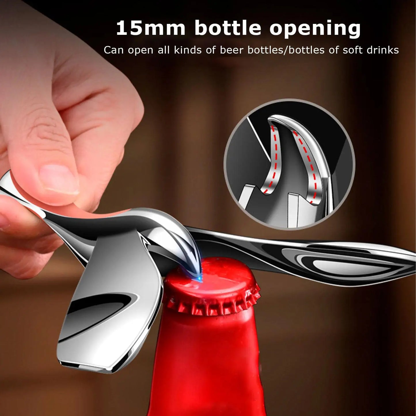 Flying Bird Beer Bottle Opener Floating Balance Bird zinc alloy Jar Opener Roly-Pot Bird Flying Bird table deco for Bar Kitchen