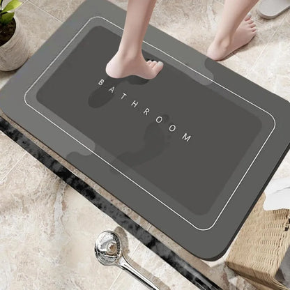 Bath Mats Modernized Magic Mat Bathroom Rubber Anti Slip Quick Drying Absorbent Bathroom Rug Shower Room Rugs for Bathtub Sink